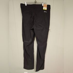 Eddie Bauer Mens 32x34 Black Rainier Tech Pants Nylon Cargo Hiking Outdoors NWT